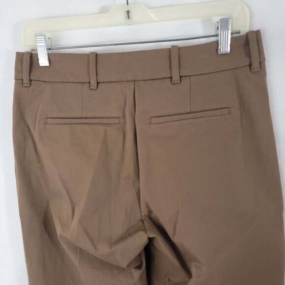 EVERLANE Womens Pants Sz 8 The Bi-Stretch Flare Pant Cocoa BROWN Career Hemmed - Picture 5 of 15